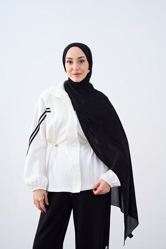 Organik Soft Şal Siyah