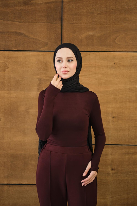 Balıkçı Yaka Body Bordo