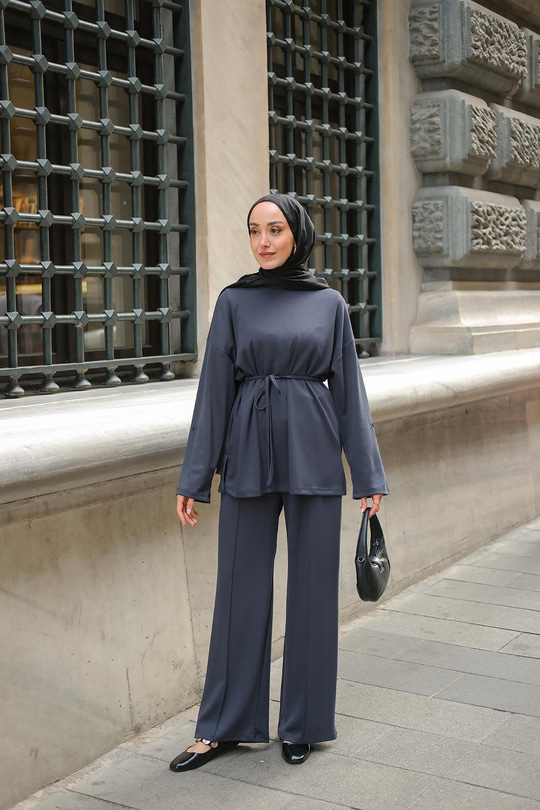 Bel Bağlamalı İkili Takım Antrasit