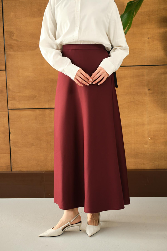 Beli Lastikli Scuba Etek Bordo