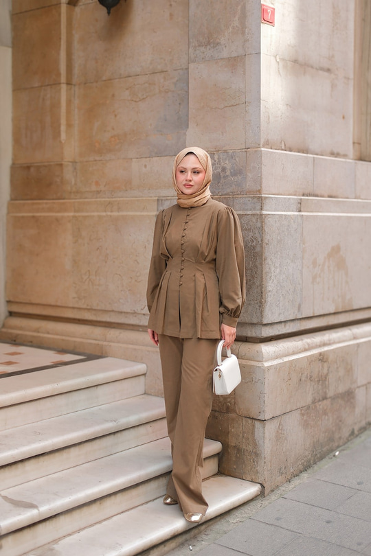 Beli Pens Detaylı Takım Yeşil