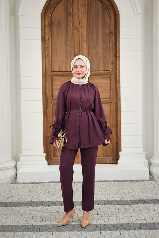 Büzgü Detay Takım Mürdüm