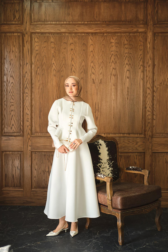 Çıtçıt Detaylı Takım Beyaz