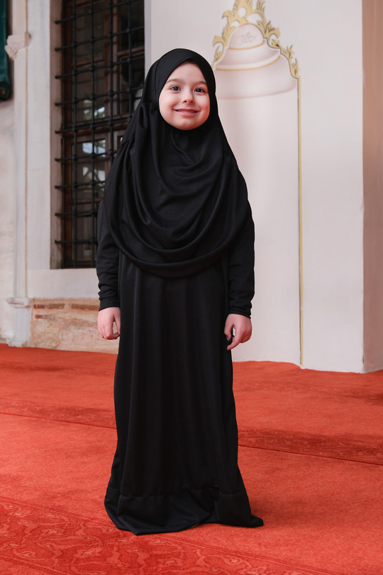 Çocuk Namaz Elbisesi Siyah