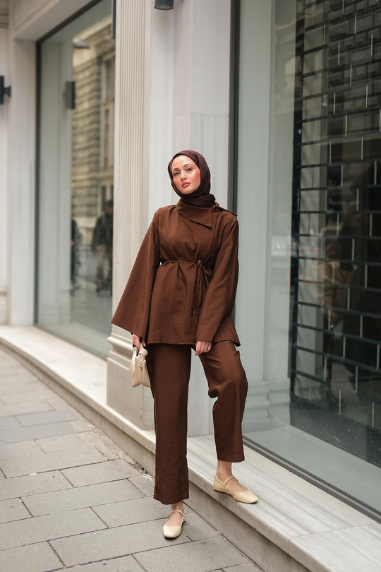 Dora Cupra Takım Kahverengi