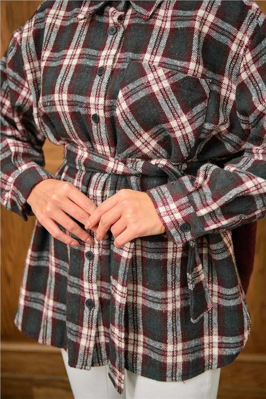 Ekose Desen Gömlek Yeşil