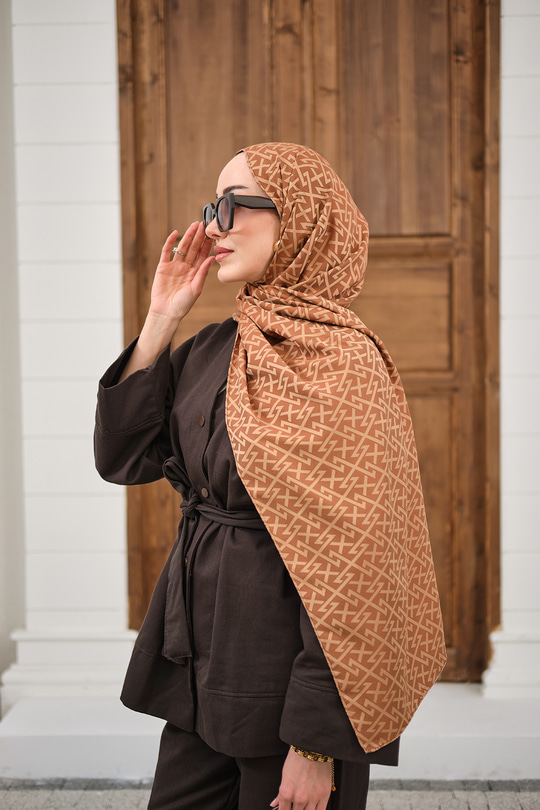 Geometrik Desen Şal Taba