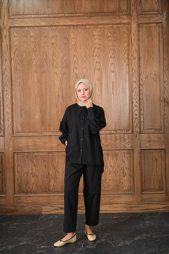 Gömlekli Takım Siyah