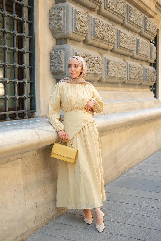 Kuşaklı Kraş Elbise Taş