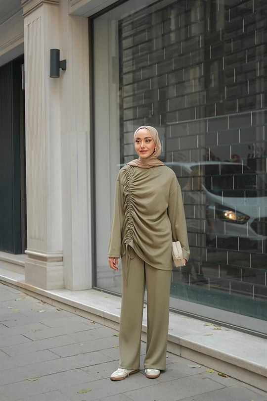 Lastik Detay İkili Takım Yeşil