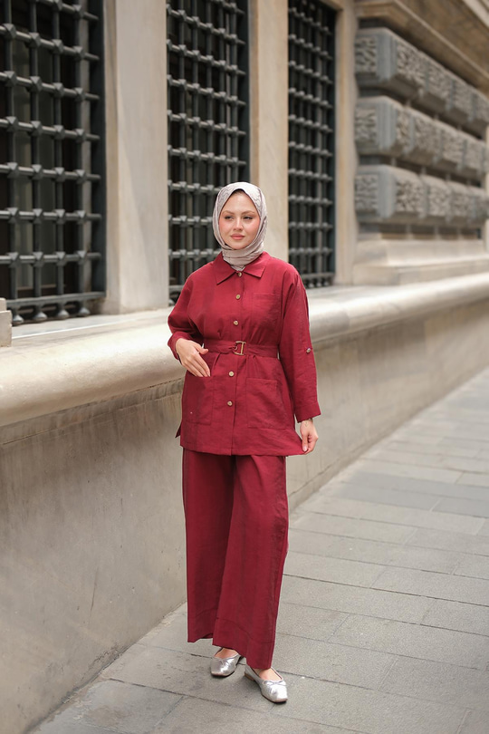 Lyocell Takım  Bordo