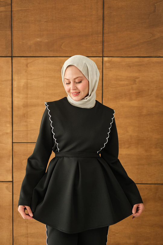 Nakış Detay Takım Siyah