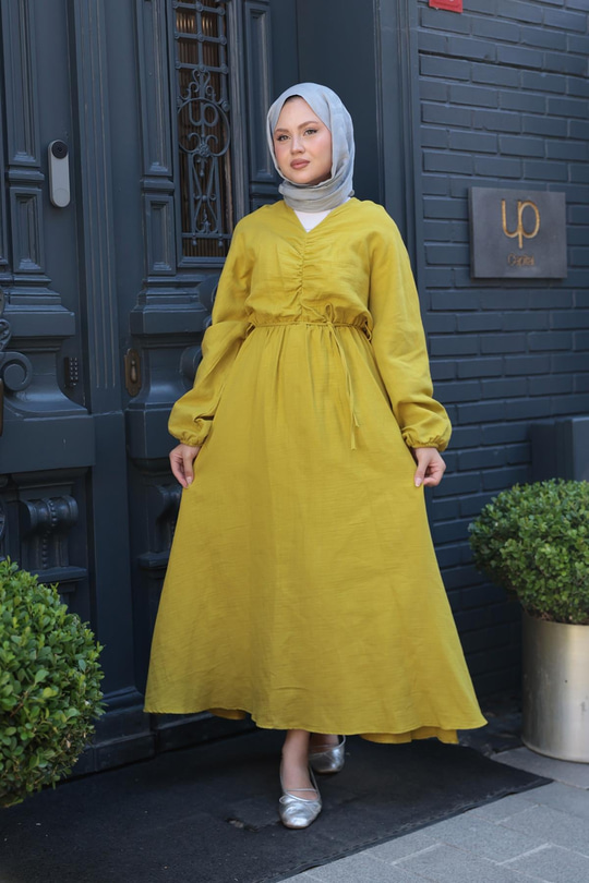 Olivia Elbise Yağ Yeşil