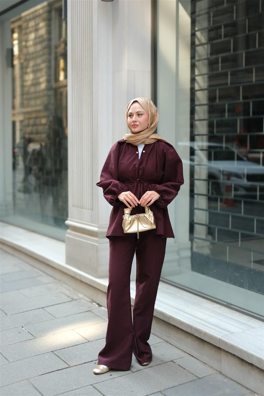 Olivia İncili Takım Mürdüm