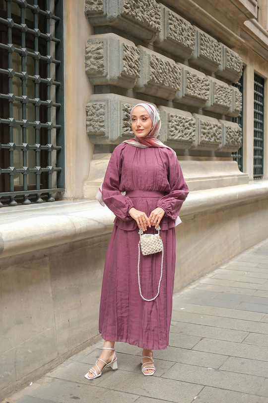 Ön Parça Tül Elbise Gül Kurusu