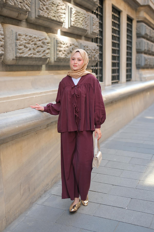 Önden Bağlamalı Cupra Takım Bordo