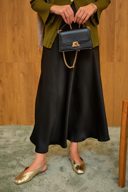 Saten Etek Siyah