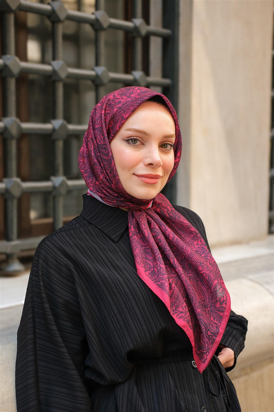 Soft Eşarp Nar Çiçeği