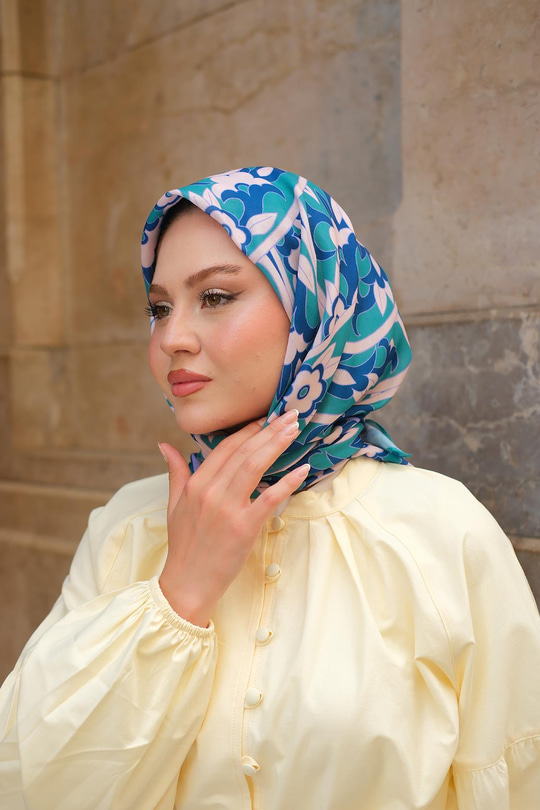 Soft Eşarp  Turkuaz