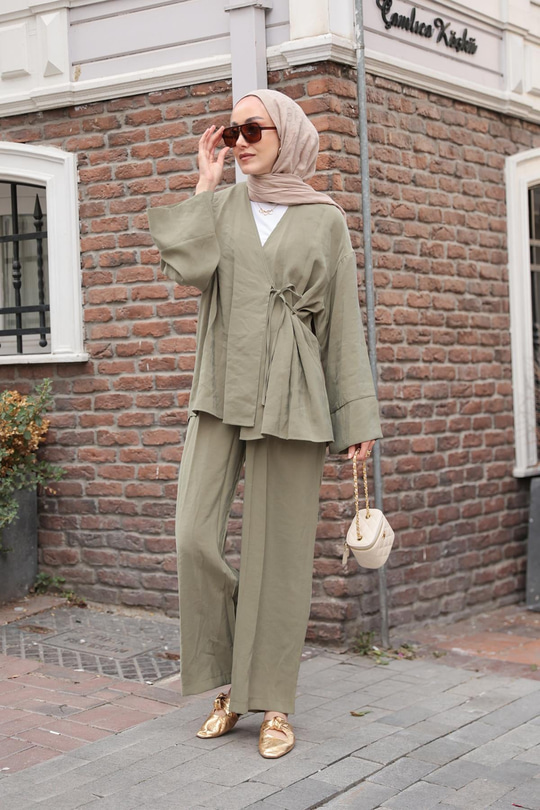 Yandan Bağlamalı Takım Yeşil