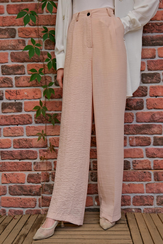 Yüksek Bel Pantolon BEJ