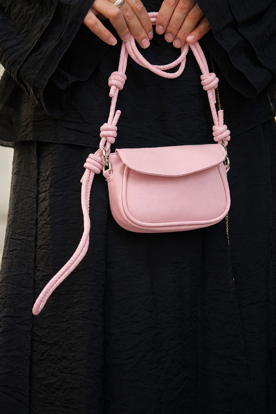 Omuz Askılı Mini Çanta Pembe