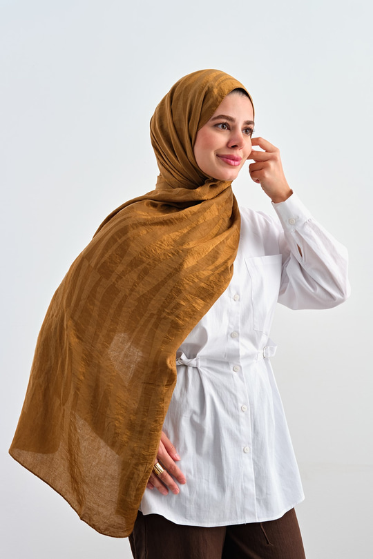 Zebra Çizgili Desen Şal Taba