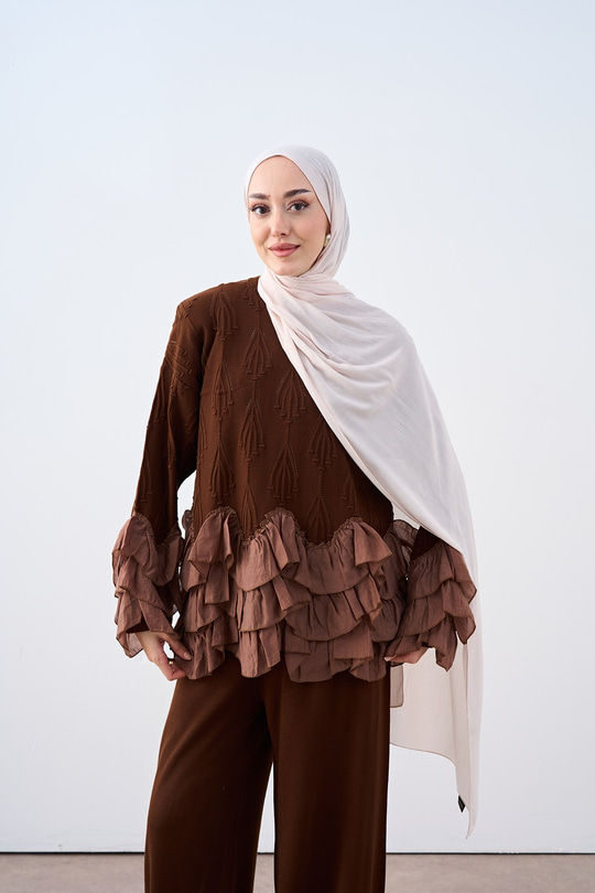 Organik Soft Şal Bej