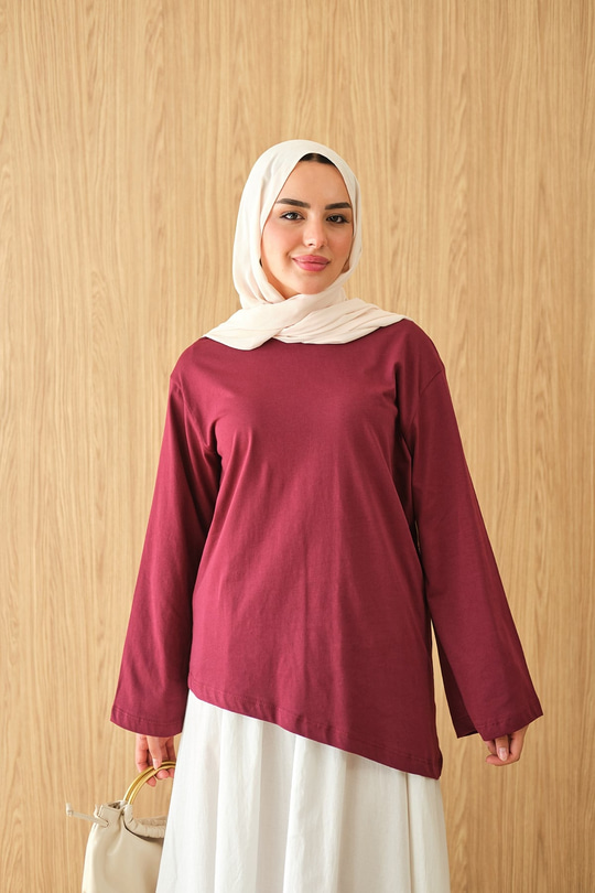 Sıfır Yaka Body Bordo