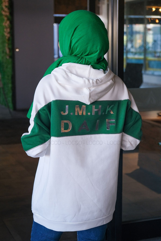 Uygun Fiyatlı ARKA BASKILI SWEAT YESIL | Loccomoda.com 