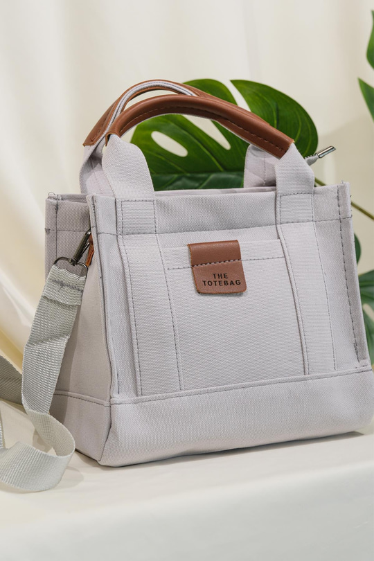 Arma Detay Çanta Gri