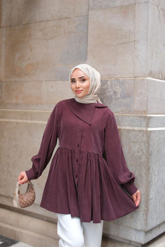 Armani Modal Gömlek Bordo