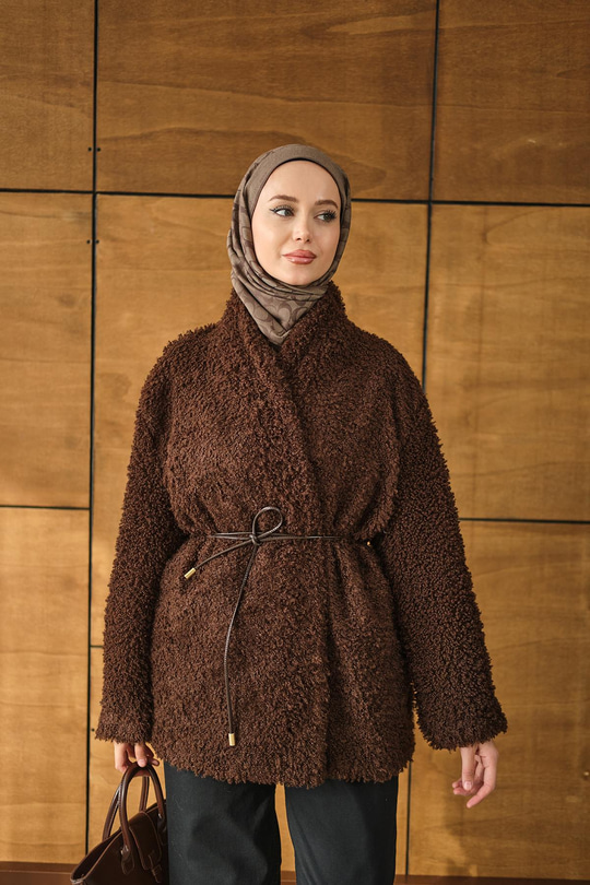 Astarlı İki İplik Ceket Kahverengi