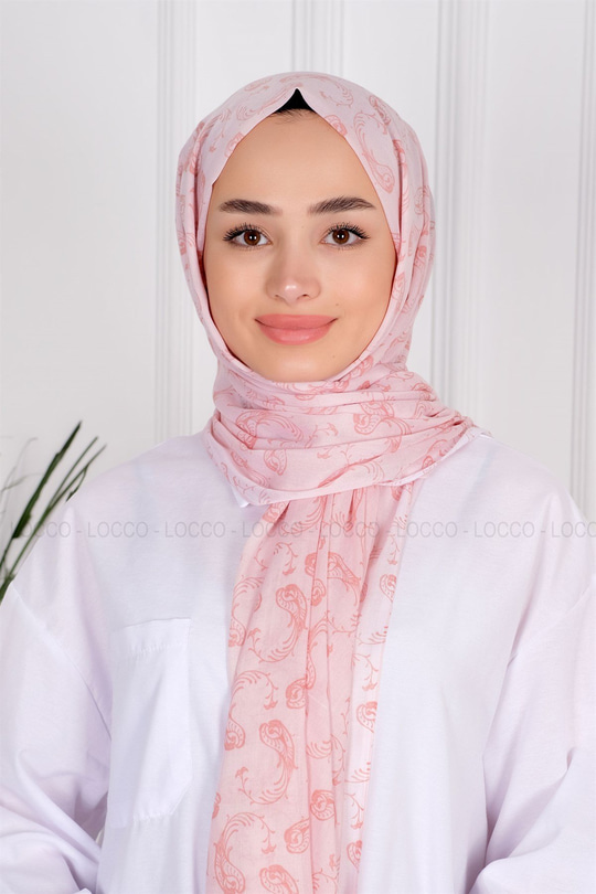 Uygun Fiyatlı BALIK DESENLI PAMUK SAL TURUNCU | Loccomoda.com 