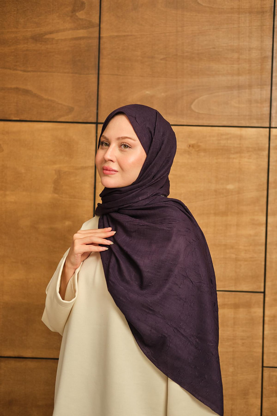 Bambu Kraş Şal Mor