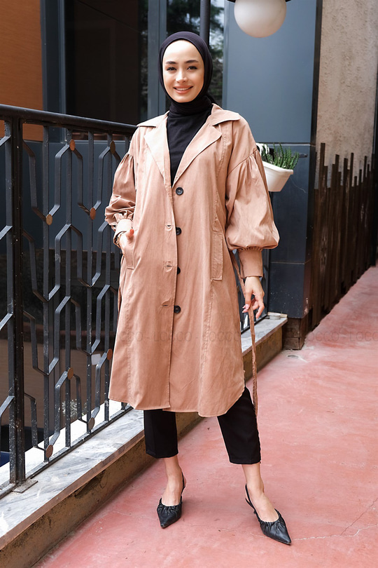 Uygun Fiyatlı BEL BAGLAMALI TRENC SOMON | Loccomoda.com 