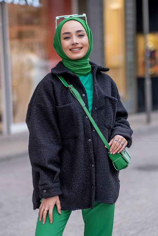 Uygun Fiyatlı BUKLET CEPLI GOMLEK SIYAH | Loccomoda.com 