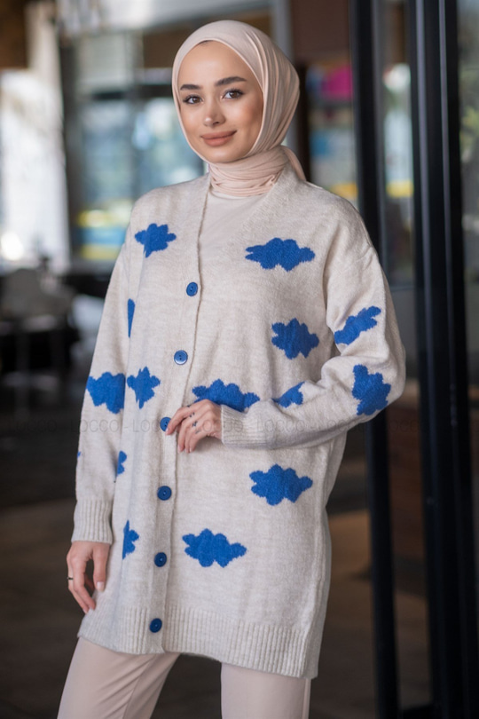 Uygun Fiyatlı BULUT DESEN TRIKO HIRKA TAS | Loccomoda.com 