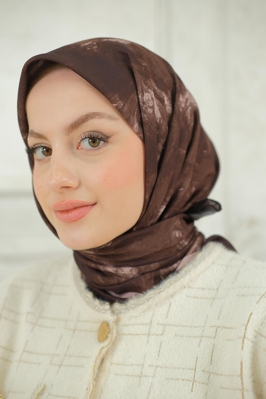 Bulut Soft Eşarp Koyu Kahve