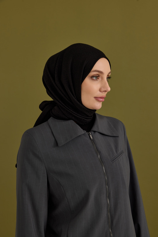 Candy Desen Şal Siyah