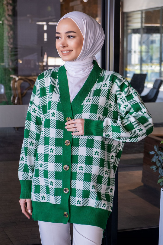 Uygun Fiyatlı CICEK DESEN HIRKA  YESIL | Loccomoda.com 