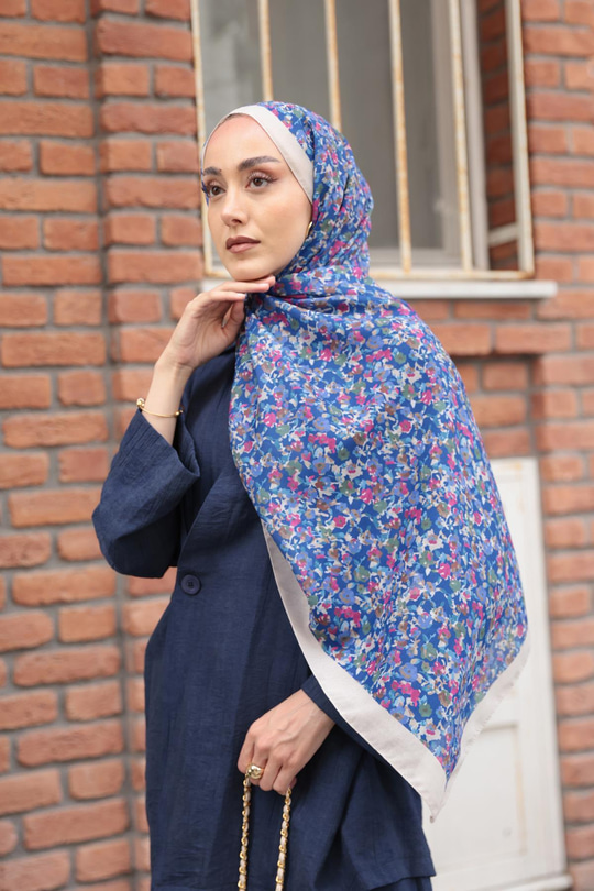 Çicek Desen Soft Şal Taş