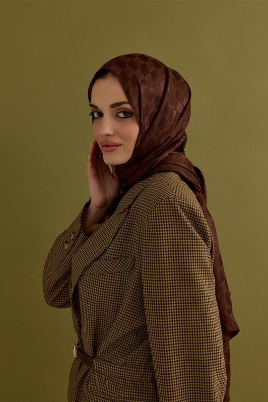 Dama Monogram Şal kakao