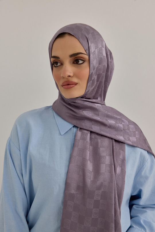 Dama Monogram Şal menekşe