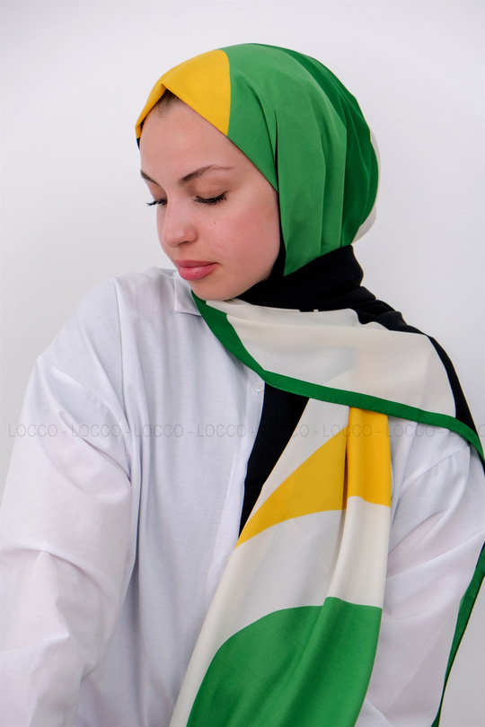 Uygun Fiyatlı DESENLI MEDINE IPEGI SAL YESIL | Loccomoda.com 