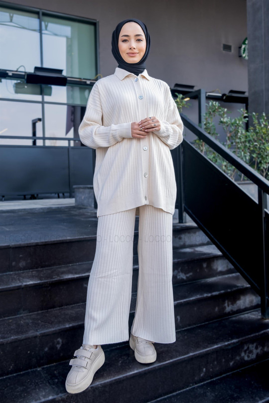 Uygun Fiyatlı DUGME DETAYLI IKILI TRIKO TAKIM  TAS | Loccomoda.com 