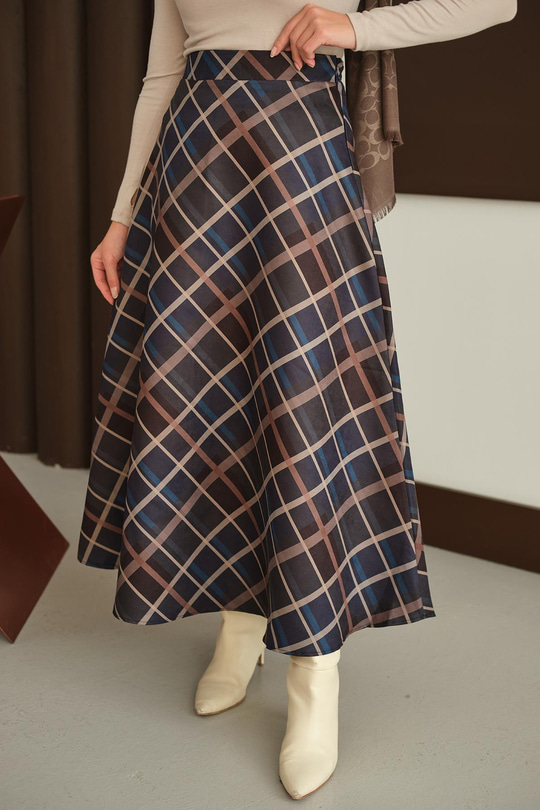 Ekose Desen Etek Füme