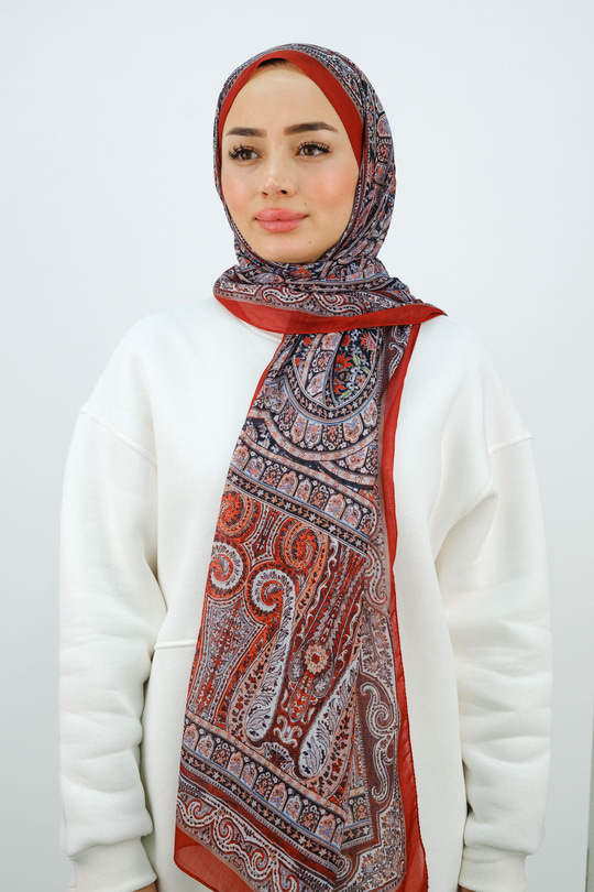 Etnik Desen Şal Kiremit