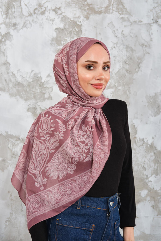 Etnik Desen Şal Taba