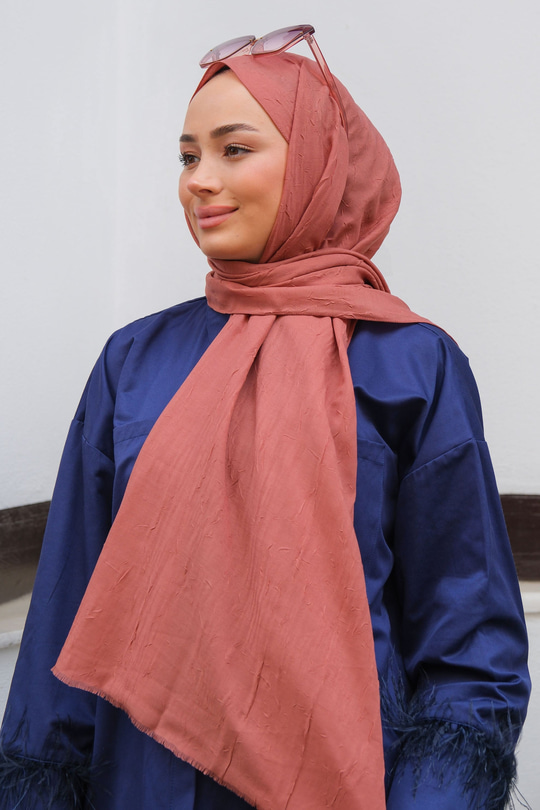 Bambu Kraş Şal Somon